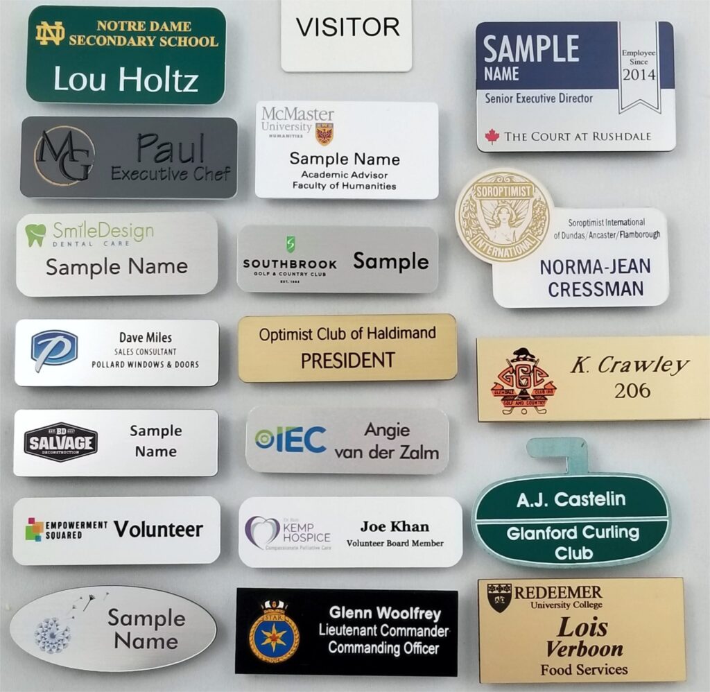 Namebadges by Aran Awards in Hamilton, Ontario