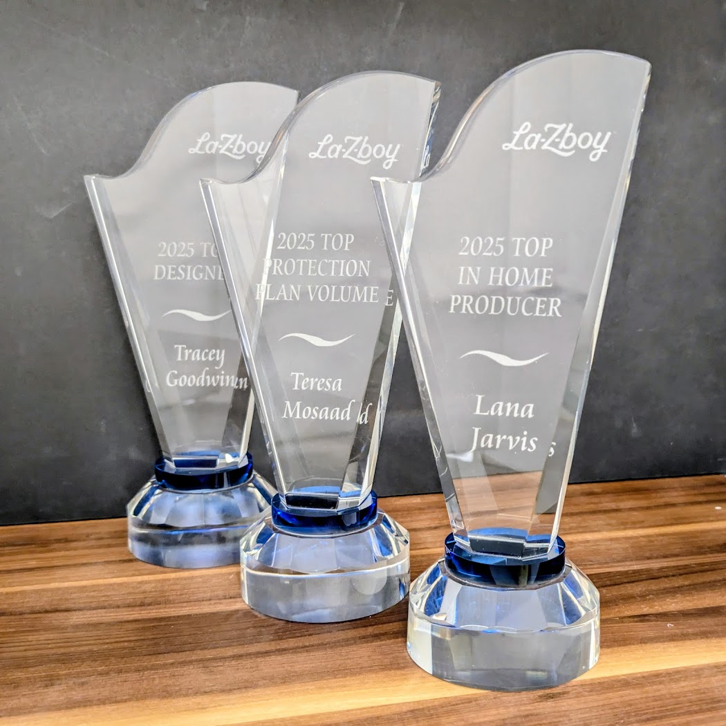 Clear corporate award set from Aran Awards in Hamilton
