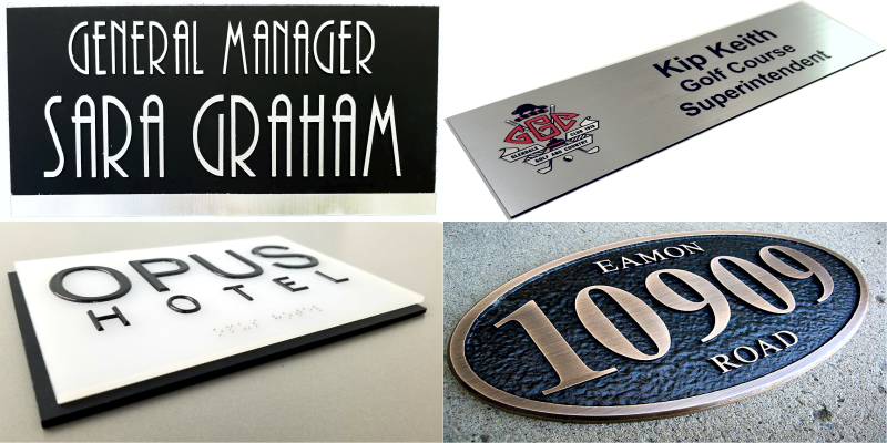 Engraved Name Badges Ada Compliant Room Signs By Featuring by Aran Awards in Hamilton, Ontario