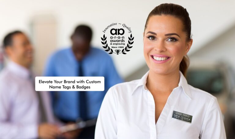 Office Namebadge Sample Name Badge by Aran Awards in Hamilton, Ontario